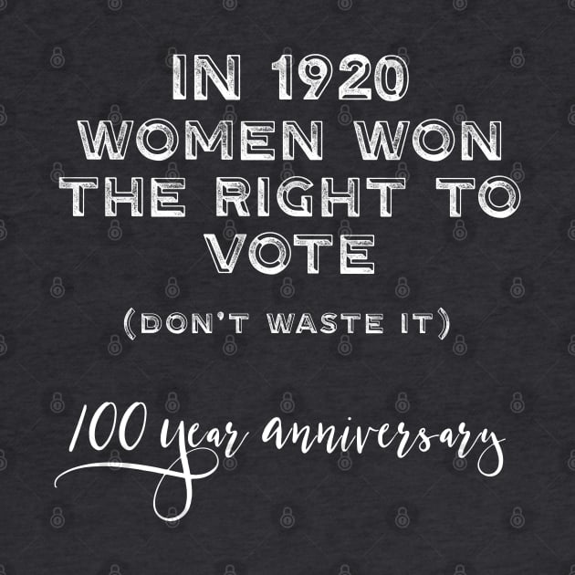 Suffragette Women's Vote 100 Years Centennial by Pine Hill Goods